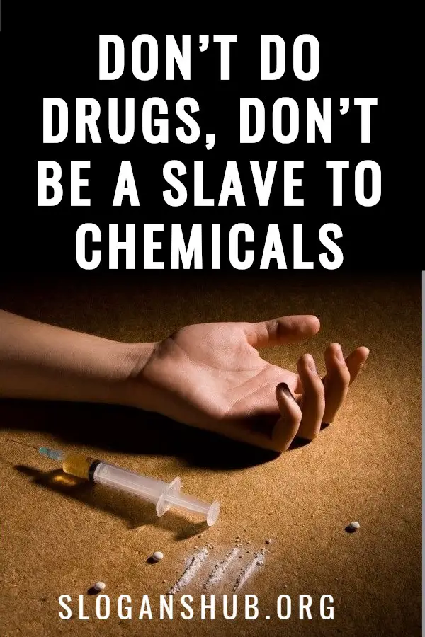 Anti Drug Slogans for kids