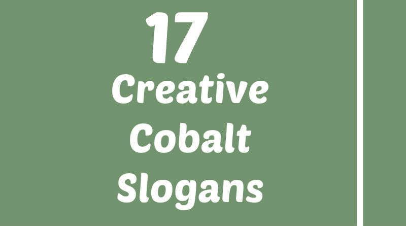 element chemical t Cobalt Element 17 Taglines Creative Slogans &