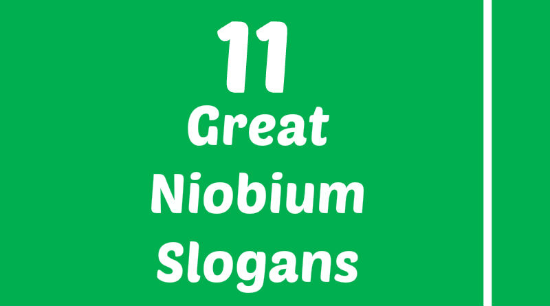 Niobium Slogans