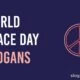 world peace day slogans
