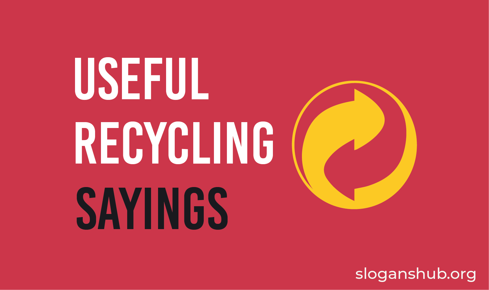 Top 50 Useful Recycling Sayings