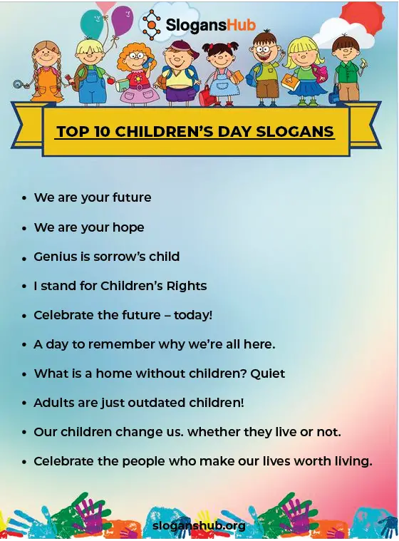 Top 10 Children's Day Slogans