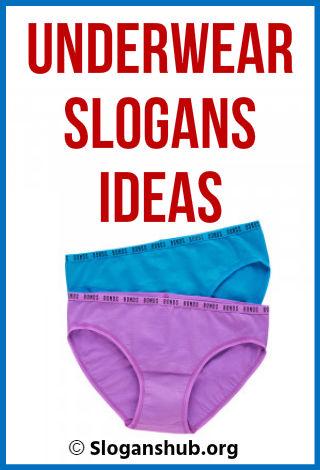 66 Catchy Underwear Slogans