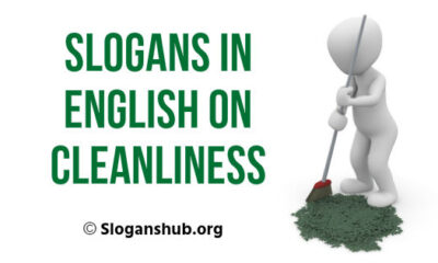 Slogans in English on Cleanliness