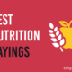 Best Nutrition Sayings