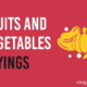 Fruits and Vegetables Sayings