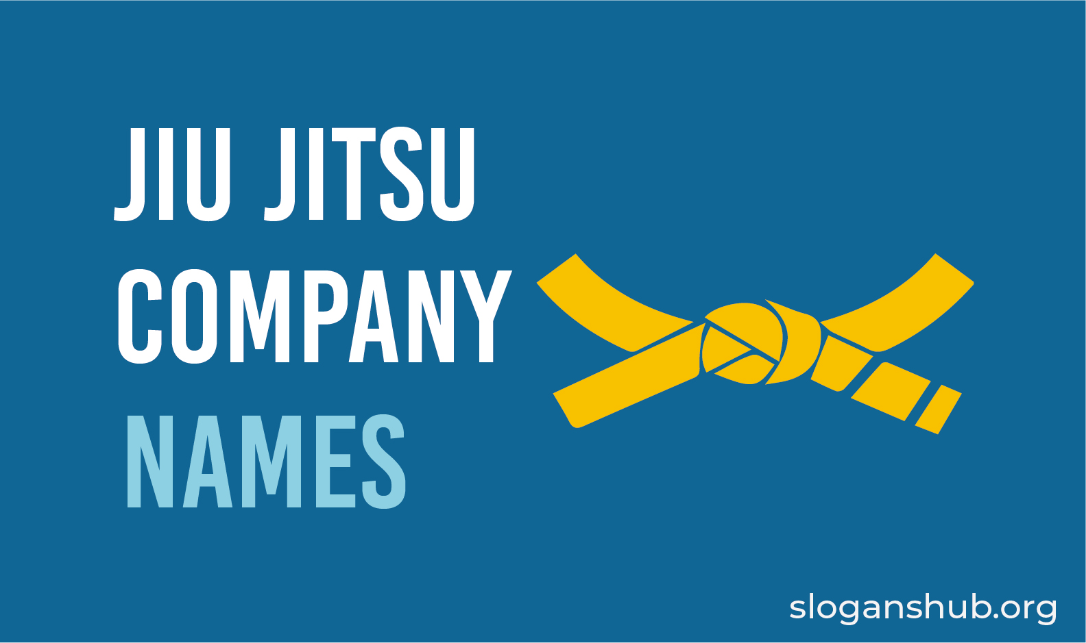 55 Catchy Jiu Jitsu Company Names and Ideas