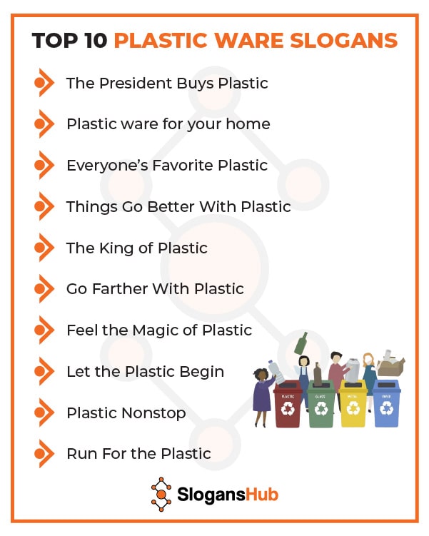 Top 10 Plastic ware Slogans
