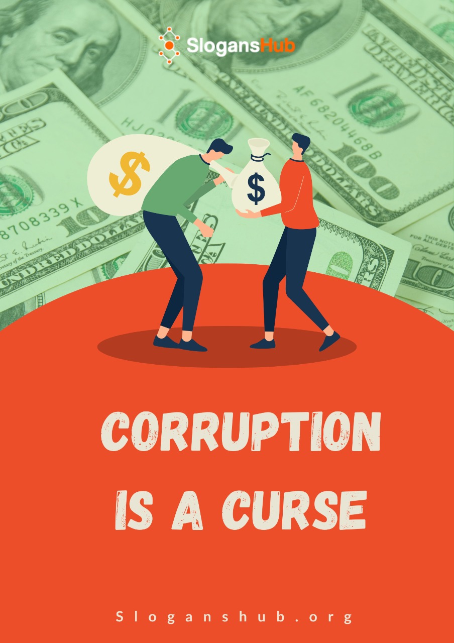 Posters on Corruption with Slogans