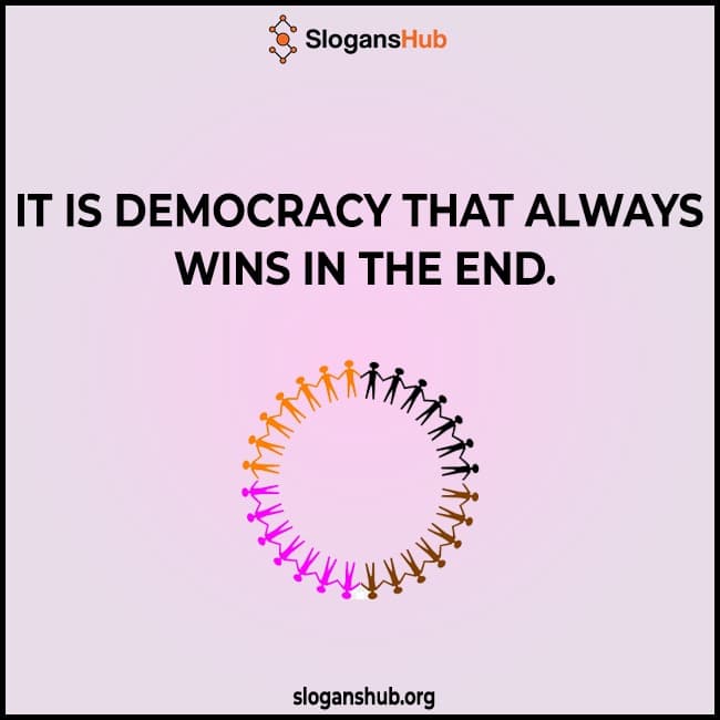 Slogans for Democracy Day