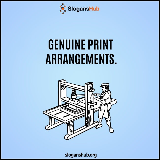 Best Slogan For Printing Company