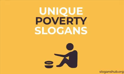 Unique Poverty Slogans