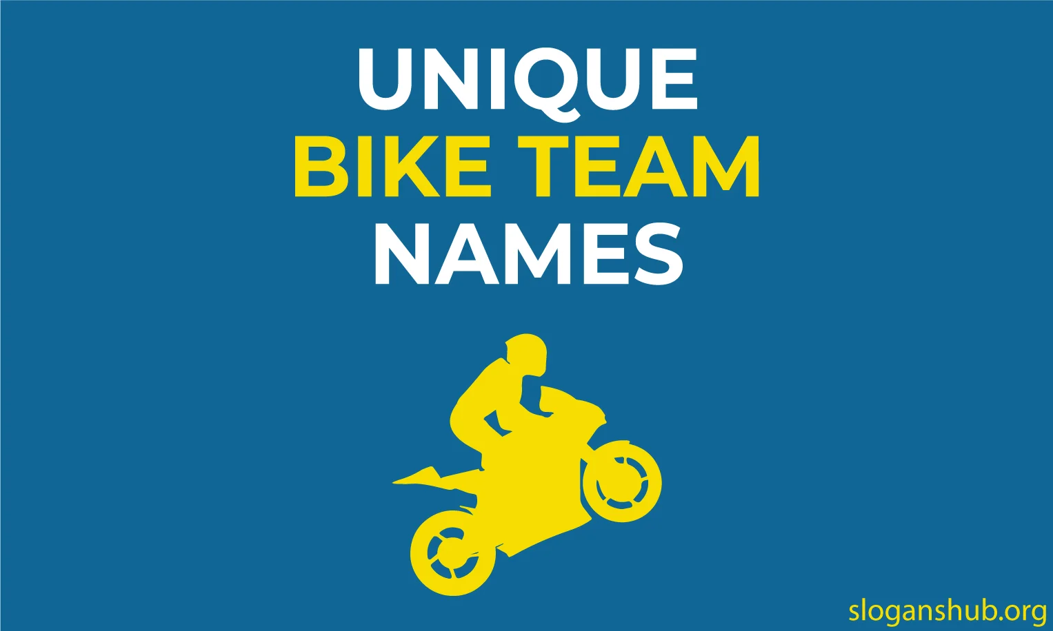 140 Unique Bike Team Names Ideas (Latest, Catchy, Cool)